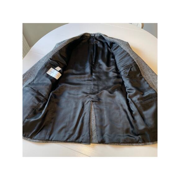 Robert Stock Vintage 100% Wool Tweed Blazer Sport Coat Size 42R Herringbone - Picture 7 of 11